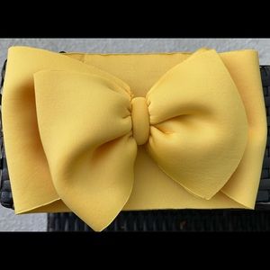 Golden yellow handmade oversized headband